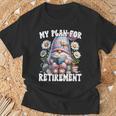 Retired Teacher Gnome Reading A Book Retirement Plan T-Shirt Gifts for Old Men Retired Teacher Gnome Reading A Book Retirement Plan T-Shirt Gifts for Old Men