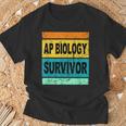 Retro AP Biology Shirt AP Biology Survivor Prep Book Study T-Shirt Gifts for Old Men