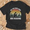 Retro All The Cool Kids Are Reading Book Shirt Vintage T-Shirt Gifts for Old Men Retro All The Cool Kids Are Reading Book Shirt Vintage T-Shirt Gifts for Old Men