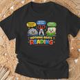 Rock Paper Scissors Nothing Beats Reading Book Lovers T-Shirt Gifts for Old Men