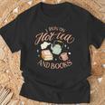 I Run ON HOT Tea & Books Reader Reading Meme T-Shirt Gifts for Old Men I Run ON HOT Tea & Books Reader Reading Meme T-Shirt Gifts for Old Men