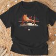 San Francisco Big Cat Reading Book Golden Gate Bridge T-Shirt Gifts for Old Men