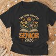 Senior 2026 Final Chapter Retro Book Lover Last First Day T-Shirt Gifts for Old Men