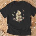 Skull Roses And Butterfly Book Death By TBR Bookish T-Shirt Gifts for Old Men
