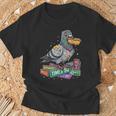 Smart Pigeon Sitting On Book Stack T-Shirt Gifts for Old Men Smart Pigeon Sitting On Book Stack T-Shirt Gifts for Old Men