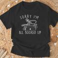 Sorry I'm All Booked Up Library Reading Lover Book Lover T-Shirt Gifts for Old Men