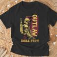 Star Wars The Book Of Boba Fett Outlaw Color Pop T-Shirt Gifts for Old Men Star Wars The Book Of Boba Fett Outlaw Color Pop T-Shirt Gifts for Old Men