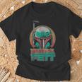 Star Wars The Book Of Boba Fett Vintage Helmet Logo V-2 T-Shirt Gifts for Old Men