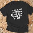 Stop Book Ban Texas School Books Banning Stop Censorship T-Shirt Gifts for Old Men