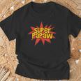 Super Grandfather Comic Book Hero Tshirt Super Papaw T-Shirt Gifts for Old Men