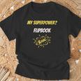 My Superpower Flipbook Comic Style Superpower T-Shirt Gifts for Old Men