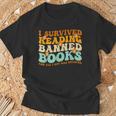 I Survived Reading Banned Books Book Lover Bookaholic T-Shirt Gifts for Old Men I Survived Reading Banned Books Book Lover Bookaholic T-Shirt Gifts for Old Men