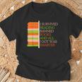 I Survived Reading Banned Books Librarians Book Enthusiasts T-Shirt Gifts for Old Men I Survived Reading Banned Books Librarians Book Enthusiasts T-Shirt Gifts for Old Men