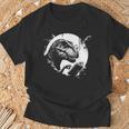 T-Rex Bookworm Book Reading Dinosaur Lover T-Shirt Gifts for Old Men