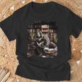 T-Rex Dinosaur Reading Books In Book Library Bookstore T-Shirt Gifts for Old Men T-Rex Dinosaur Reading Books In Book Library Bookstore T-Shirt Gifts for Old Men