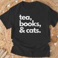 Tea Books And Cats Cat Mom Mum Mama Dad Reading Lover Book T-Shirt Gifts for Old Men Tea Books And Cats Cat Mom Mum Mama Dad Reading Lover Book T-Shirt Gifts for Old Men