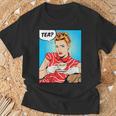 Tea Pop Art Comic Book Cartoon Tea Party Tea Lover Drinking T-Shirt Gifts for Old Men