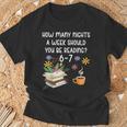 Teacher 67 Six Seven Meme Reading 6-7 Book Lover T-Shirt Gifts for Old Men
