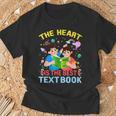 Teacher Heart Text Book For Men Women T-Shirt Gifts for Old Men Teacher Heart Text Book For Men Women T-Shirt Gifts for Old Men