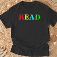 Teacher Reading Read In Color Book T-Shirt Gifts for Old Men Teacher Reading Read In Color Book T-Shirt Gifts for Old Men