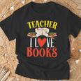 Teacher Survival Kit Items i Love Books Teaching For Men Women T-Shirt Gifts for Old Men