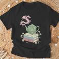 Teapot Dragon Books RPG Cozy Gamer Fantasy Tea Lover T-Shirt Gifts for Old Men