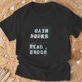 Trendy Read Books Stencil Spray Paint T-Shirt Gifts for Old Men