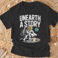 Unearth A Story Astronaut Finds Book On The Moon T-Shirt Gifts for Old Men Unearth A Story Astronaut Finds Book On The Moon T-Shirt Gifts for Old Men