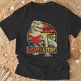 Unearth a Story Dinosaur Reading Book DinoRex Summer 2026 T-Shirt Gifts for Old Men Unearth a Story Dinosaur Reading Book DinoRex Summer 2026 T-Shirt Gifts for Old Men