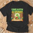 Unearth A Story Dinosaur Summer Reading 2026 Books T-Shirt Gifts for Old Men Unearth A Story Dinosaur Summer Reading 2026 Books T-Shirt Gifts for Old Men