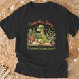 Unearth A Story Summer Reading 2026 Dinosaur Reading Books T-Shirt Gifts for Old Men