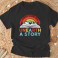 Unearth a Story Summer Reading 2026 Vintage Book Rainbow T-Shirt Gifts for Old Men Unearth a Story Summer Reading 2026 Vintage Book Rainbow T-Shirt Gifts for Old Men