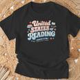 United States Of Reading Patriotic Book Lover T-Shirt Gifts for Old Men