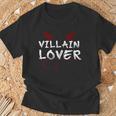 Villain For Book Lovers Reading Clothing Girls Pajamas T-Shirt Gifts for Old Men
