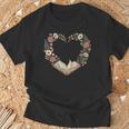 Vintage Book Lover Valentine Heart T-Shirt Gifts for Old Men