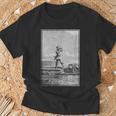 Vintage Captain Nemo Book Illustration 1871 T-Shirt Gifts for Old Men