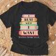 Vintage I Read What I Want Book Lovers T-Shirt Gifts for Old Men
