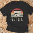 Vintage Retro Get Lit With Books Book Reading Lover T-Shirt Gifts for Old Men Vintage Retro Get Lit With Books Book Reading Lover T-Shirt Gifts for Old Men