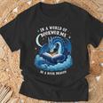 Vintage In A World Of Bookworms Be A Book Dragon T-Shirt Gifts for Old Men