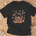 Whimsical Kids Reading Bookshelf T-Shirt Gifts for Old Men