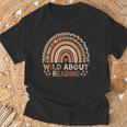 Wild About Reading Books Reader Lover Bookworm Library Day T-Shirt Gifts for Old Men