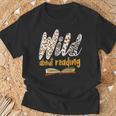 WILD ABOUT READING I Love Books Bookworm Library Day T-Shirt Gifts for Old Men WILD ABOUT READING I Love Books Bookworm Library Day T-Shirt Gifts for Old Men