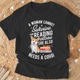 A Woman Cannot Survive On Reading AloneShirt Corgi Book T-Shirt Gifts for Old Men