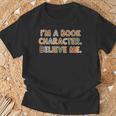 Women's I'm a Book Character Costumes For Kids Storybook Character T-Shirt Gifts for Old Men Women's I'm a Book Character Costumes For Kids Storybook Character T-Shirt Gifts for Old Men