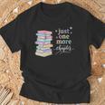 Women's Just One More Chapter Cozy Pastel Bookworm Cute Book Reader T-Shirt Gifts for Old Men