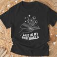 Women's Minimalist Bookworm Lost In My Own World Book Lover T-Shirt Gifts for Old Men Women's Minimalist Bookworm Lost In My Own World Book Lover T-Shirt Gifts for Old Men