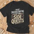 Women's Im Not Procrastinating Im Doing Side Quests Book Lover T-Shirt Gifts for Old Men Women's Im Not Procrastinating Im Doing Side Quests Book Lover T-Shirt Gifts for Old Men