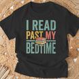 Women's I Read Past My Bedtime Book Lover T-Shirt Gifts for Old Men