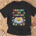 Women's Readers Are Leaders Reading Book Lovers Teacher Rainbow Kids T-Shirt Gifts for Old Men