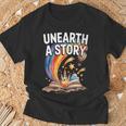Women's Unearth A Story Rainbow Treasure Book Summer Reading 2026 T-Shirt Gifts for Old Men